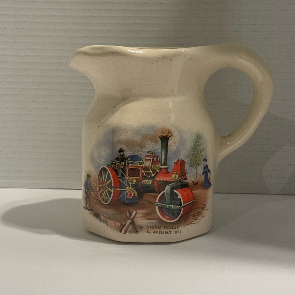 Vintage Wade 'Steam Roller by Aveline 1893 pitcher